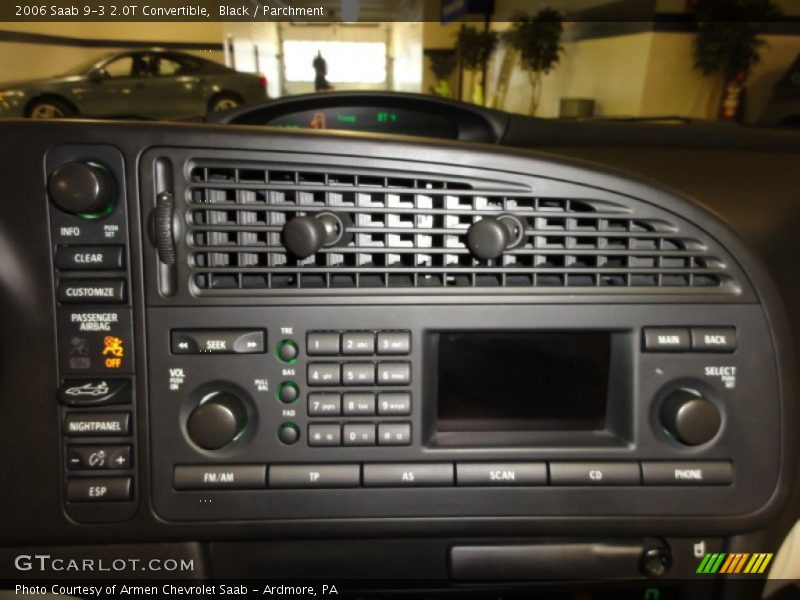 Black / Parchment 2006 Saab 9-3 2.0T Convertible