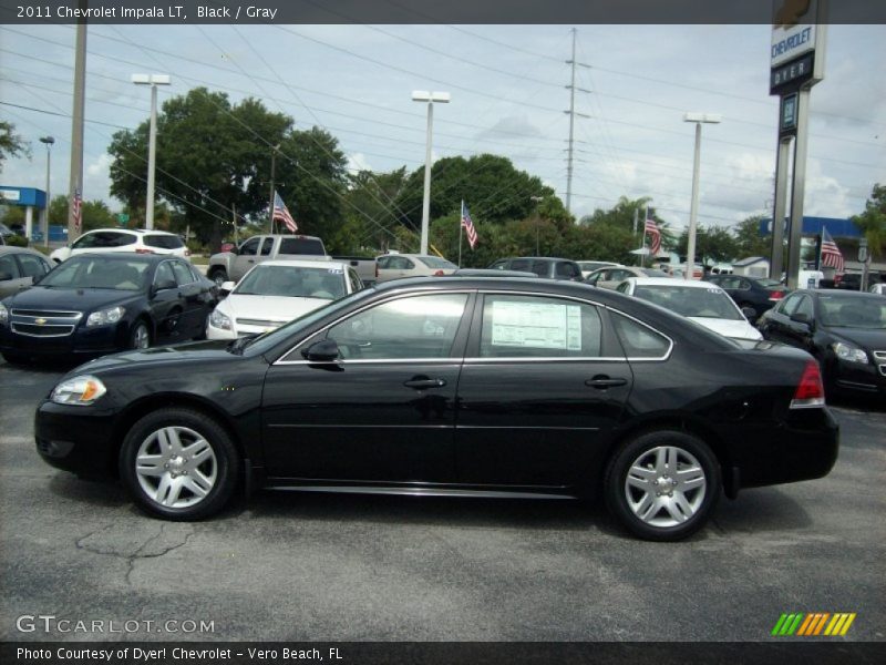 Black / Gray 2011 Chevrolet Impala LT