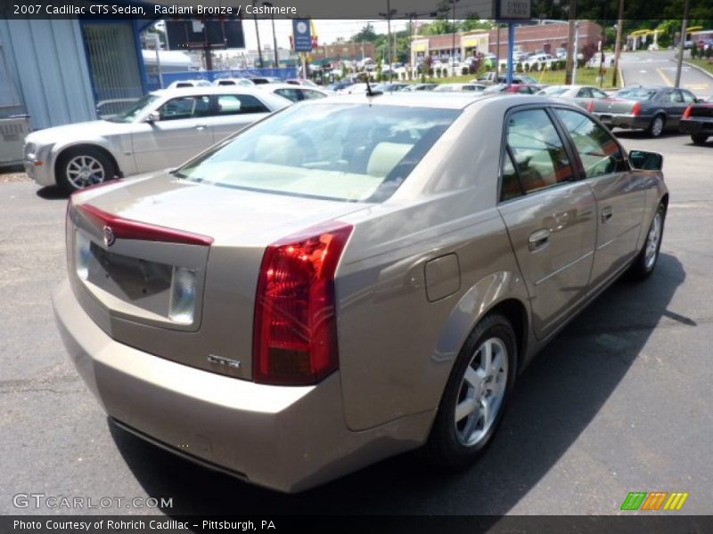 Radiant Bronze / Cashmere 2007 Cadillac CTS Sedan