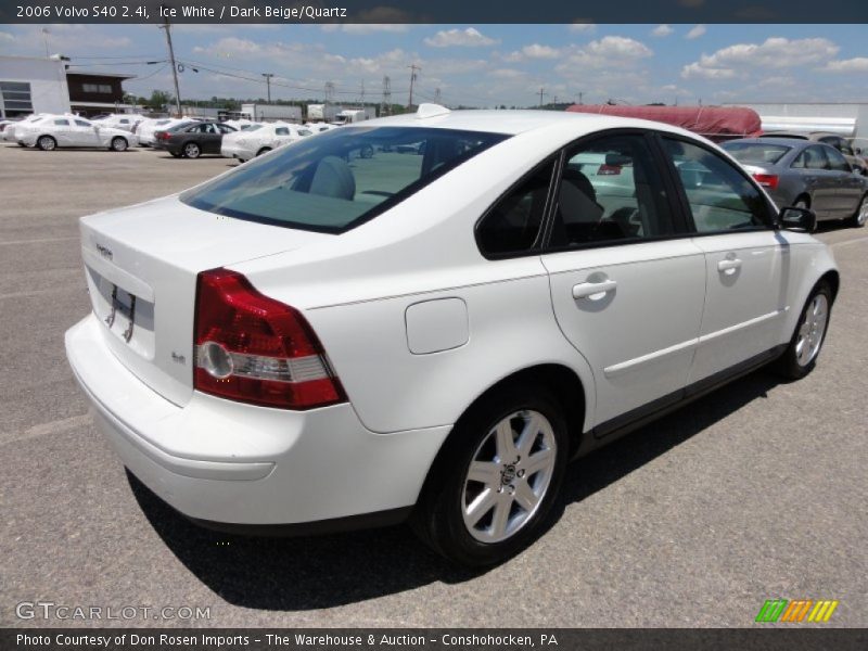 Ice White / Dark Beige/Quartz 2006 Volvo S40 2.4i