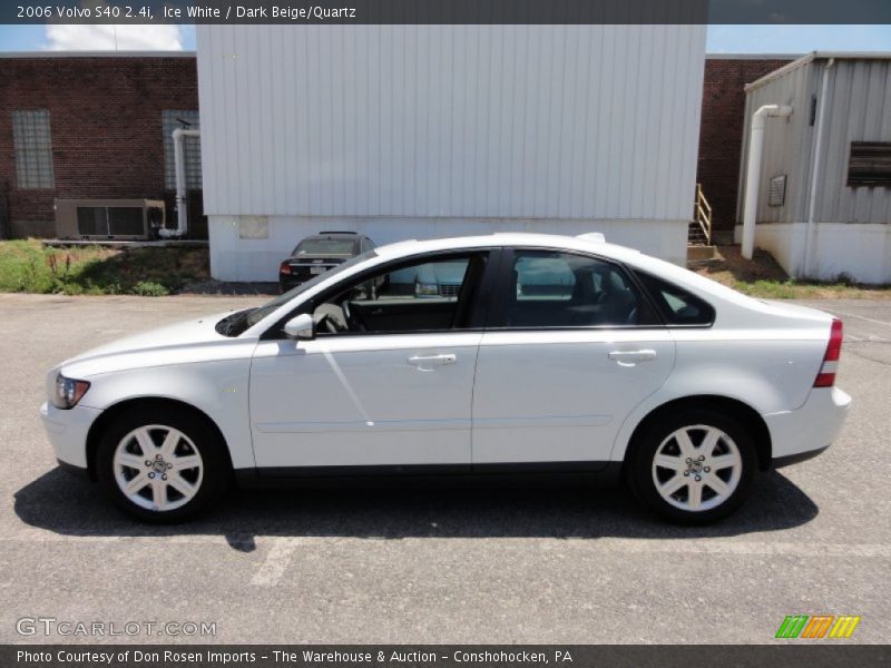 Ice White / Dark Beige/Quartz 2006 Volvo S40 2.4i
