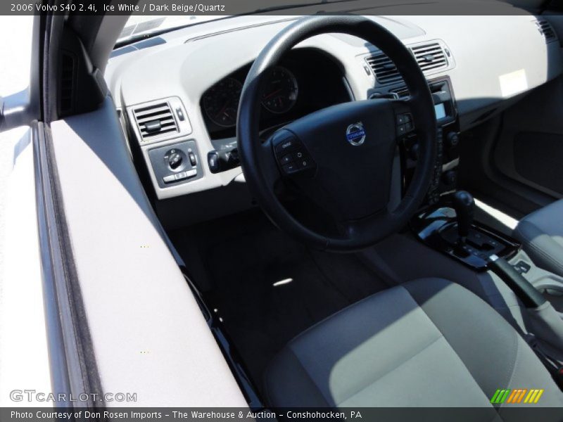 Ice White / Dark Beige/Quartz 2006 Volvo S40 2.4i