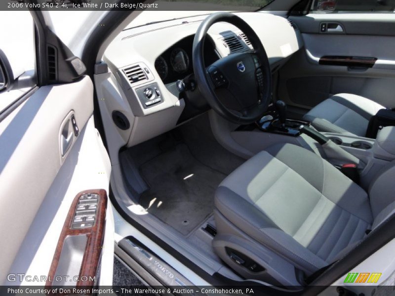 Ice White / Dark Beige/Quartz 2006 Volvo S40 2.4i
