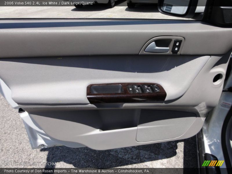 Ice White / Dark Beige/Quartz 2006 Volvo S40 2.4i