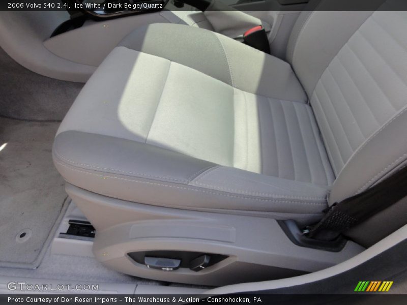 Ice White / Dark Beige/Quartz 2006 Volvo S40 2.4i