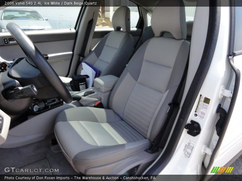 Ice White / Dark Beige/Quartz 2006 Volvo S40 2.4i