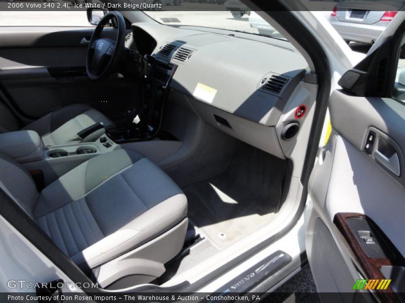 Ice White / Dark Beige/Quartz 2006 Volvo S40 2.4i