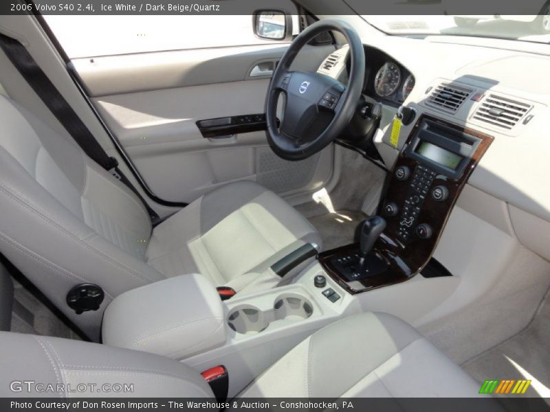Ice White / Dark Beige/Quartz 2006 Volvo S40 2.4i