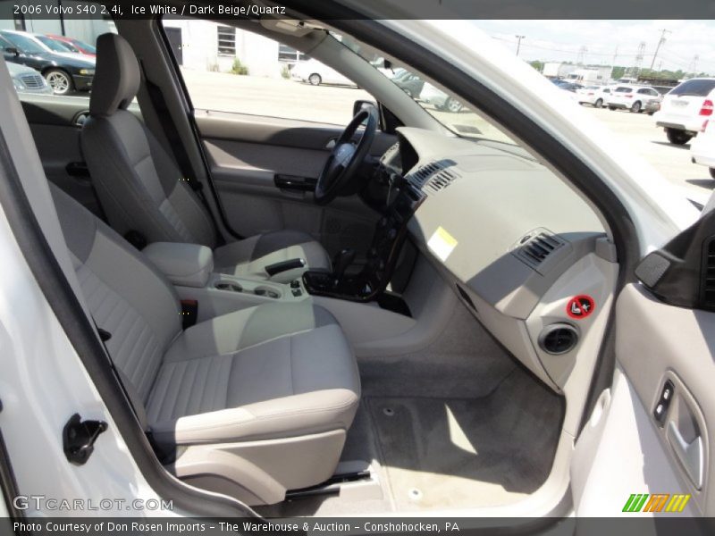 Ice White / Dark Beige/Quartz 2006 Volvo S40 2.4i