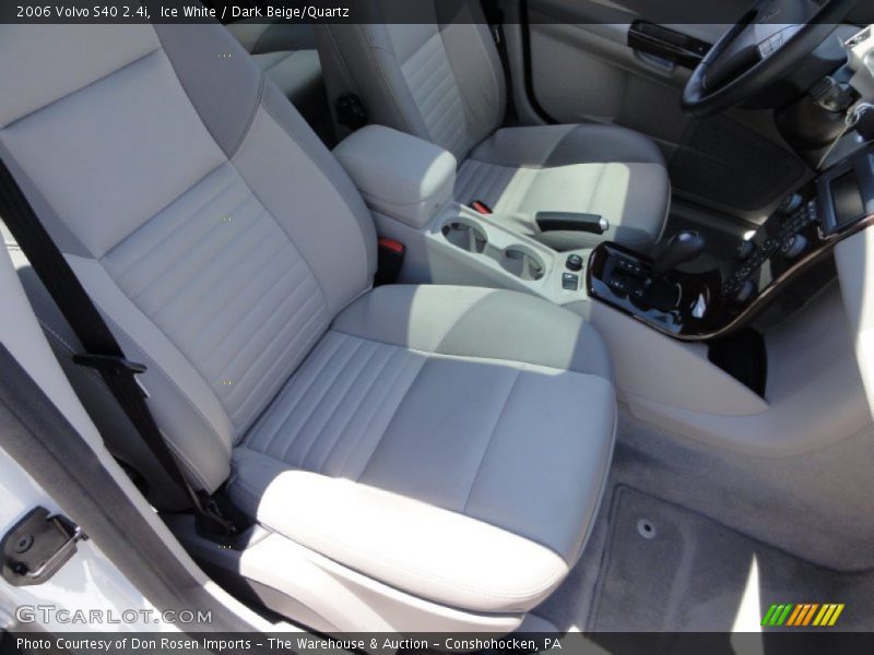 Ice White / Dark Beige/Quartz 2006 Volvo S40 2.4i