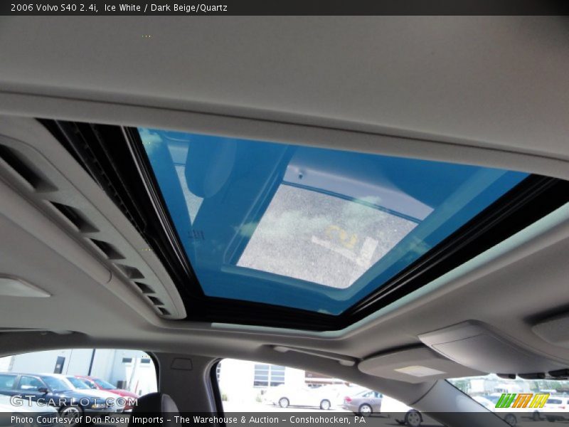 Ice White / Dark Beige/Quartz 2006 Volvo S40 2.4i