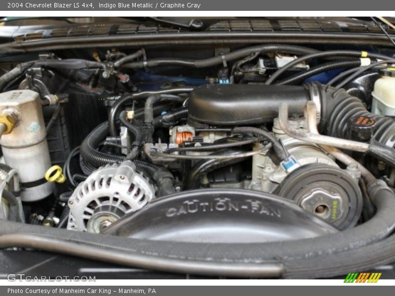 Indigo Blue Metallic / Graphite Gray 2004 Chevrolet Blazer LS 4x4