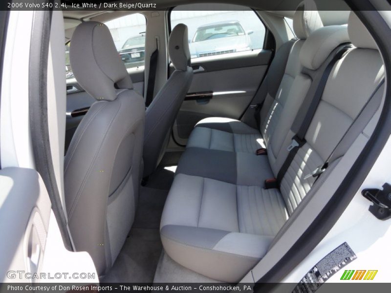 Ice White / Dark Beige/Quartz 2006 Volvo S40 2.4i