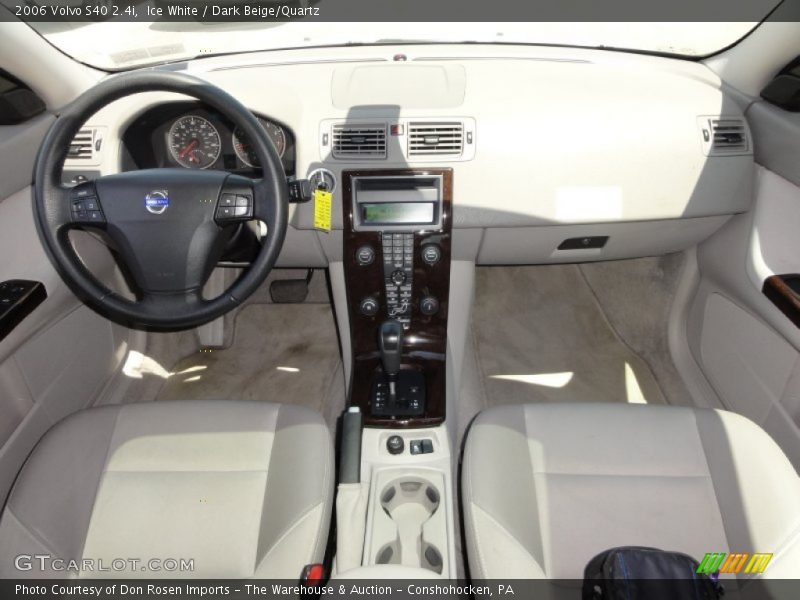 Ice White / Dark Beige/Quartz 2006 Volvo S40 2.4i