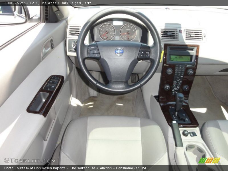 Ice White / Dark Beige/Quartz 2006 Volvo S40 2.4i