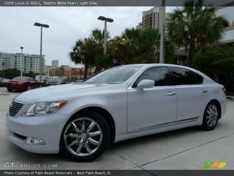 Starfire White Pearl / Light Gray 2008 Lexus LS 460 L