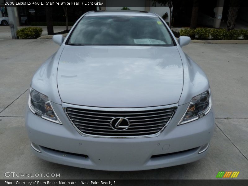 Starfire White Pearl / Light Gray 2008 Lexus LS 460 L