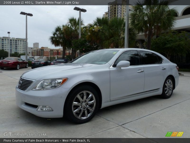 Starfire White Pearl / Light Gray 2008 Lexus LS 460 L