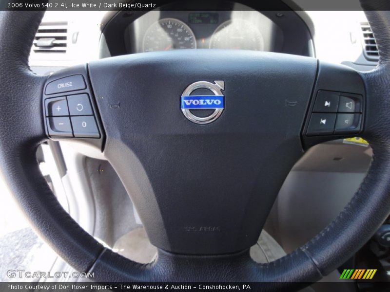 Ice White / Dark Beige/Quartz 2006 Volvo S40 2.4i