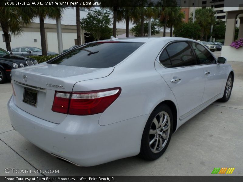 Starfire White Pearl / Light Gray 2008 Lexus LS 460 L