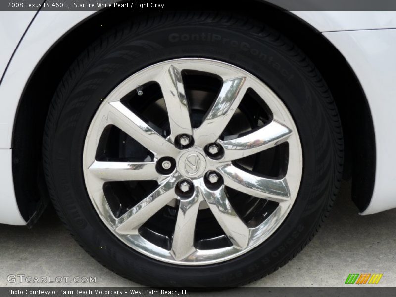 Starfire White Pearl / Light Gray 2008 Lexus LS 460 L