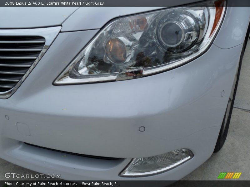 Starfire White Pearl / Light Gray 2008 Lexus LS 460 L