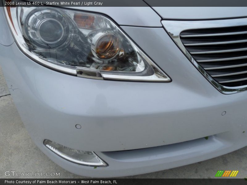 Starfire White Pearl / Light Gray 2008 Lexus LS 460 L