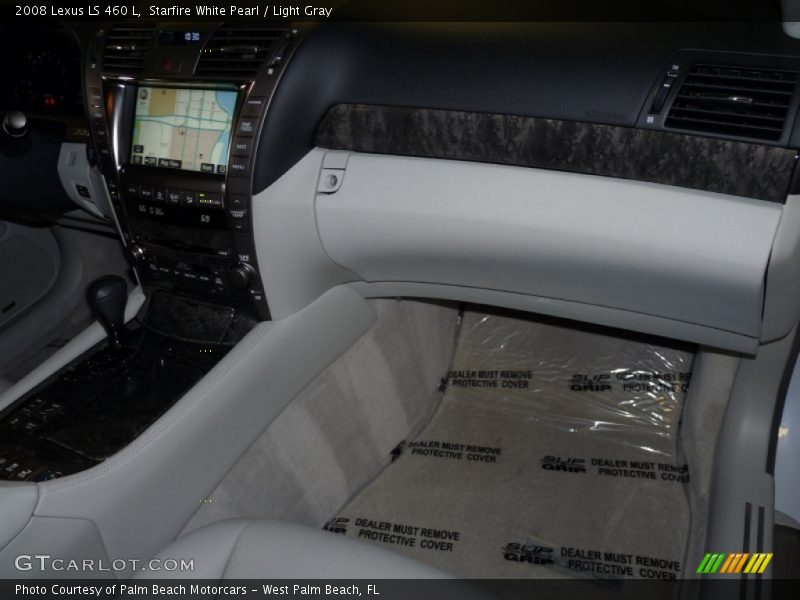Starfire White Pearl / Light Gray 2008 Lexus LS 460 L