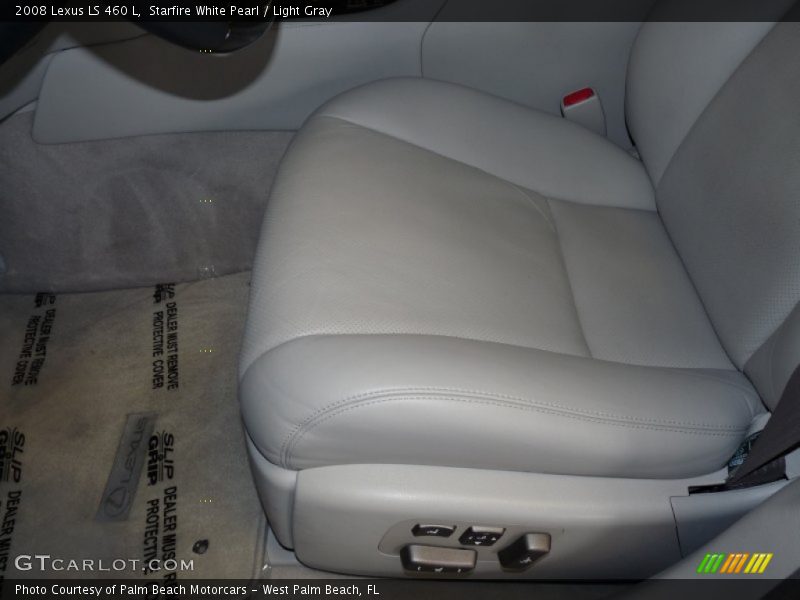 Starfire White Pearl / Light Gray 2008 Lexus LS 460 L