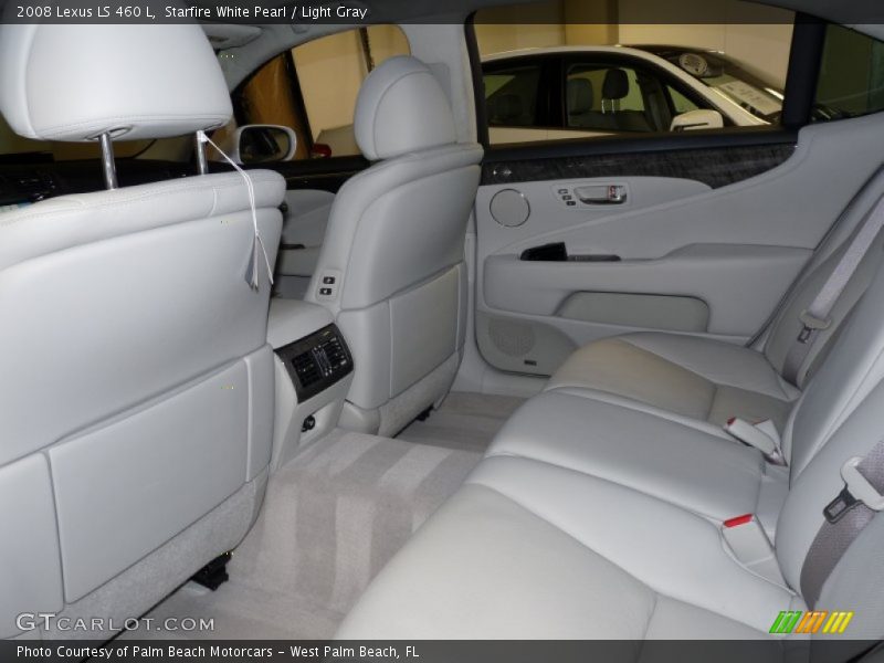 Starfire White Pearl / Light Gray 2008 Lexus LS 460 L