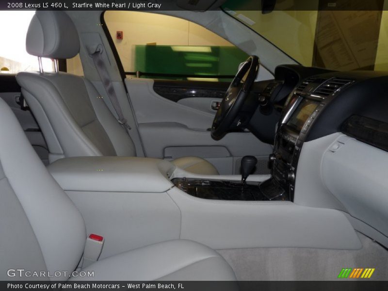 Starfire White Pearl / Light Gray 2008 Lexus LS 460 L
