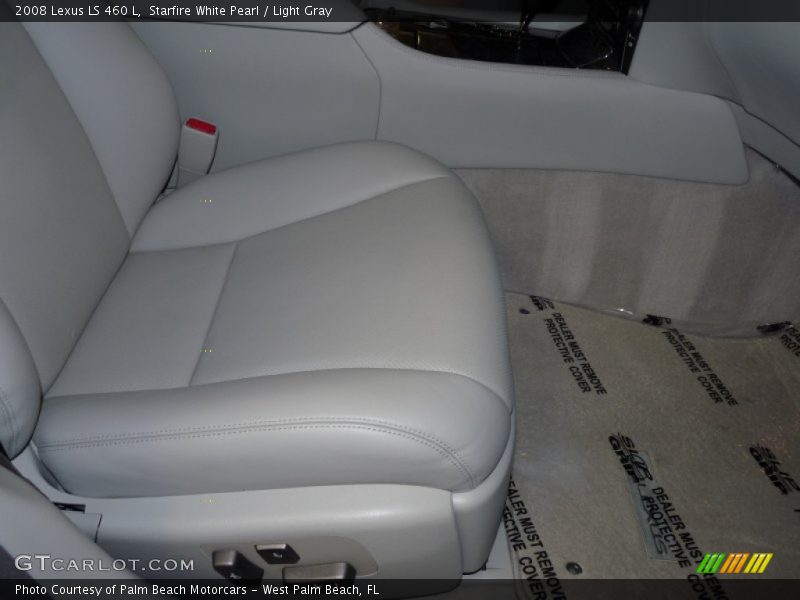 Starfire White Pearl / Light Gray 2008 Lexus LS 460 L