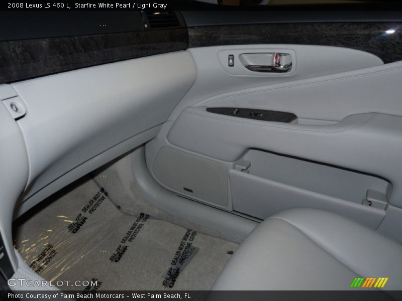 Starfire White Pearl / Light Gray 2008 Lexus LS 460 L