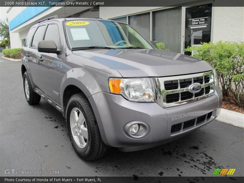 Tungsten Grey Metallic / Camel 2008 Ford Escape XLT