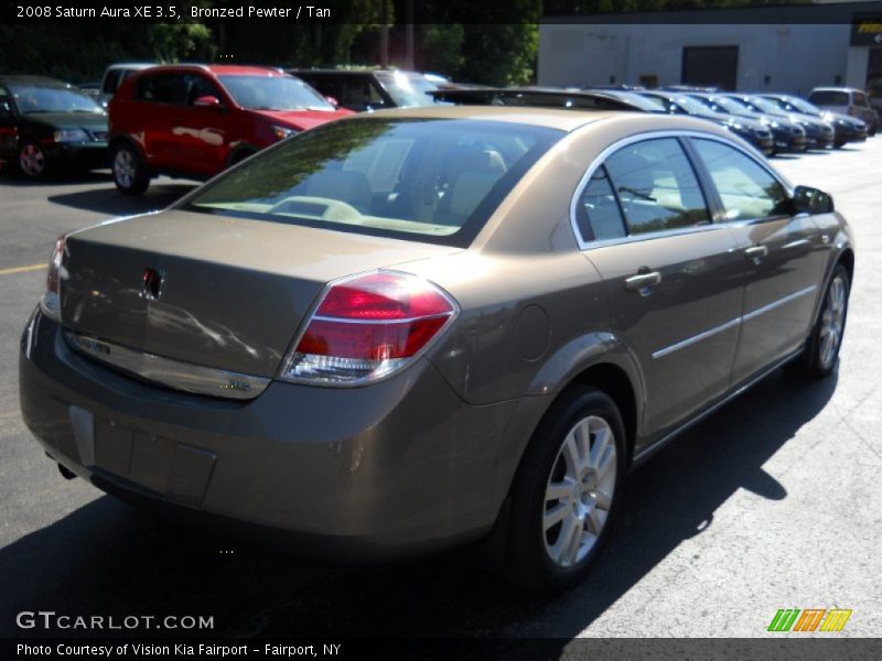 Bronzed Pewter / Tan 2008 Saturn Aura XE 3.5