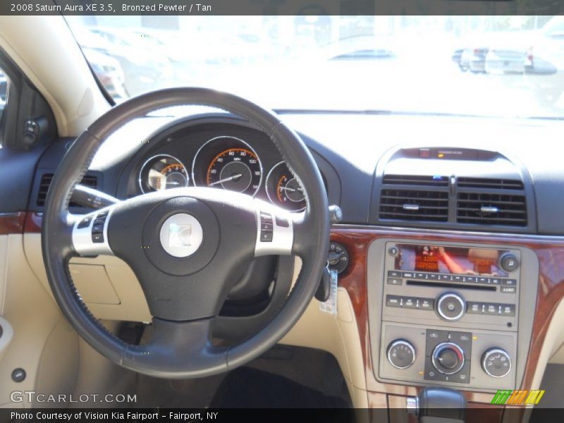 Bronzed Pewter / Tan 2008 Saturn Aura XE 3.5