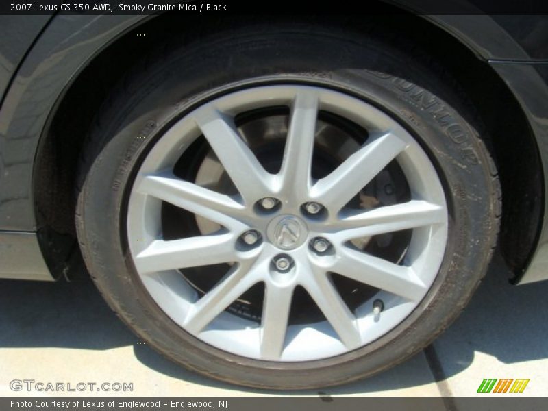 Smoky Granite Mica / Black 2007 Lexus GS 350 AWD