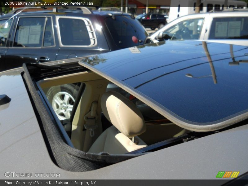 Bronzed Pewter / Tan 2008 Saturn Aura XE 3.5