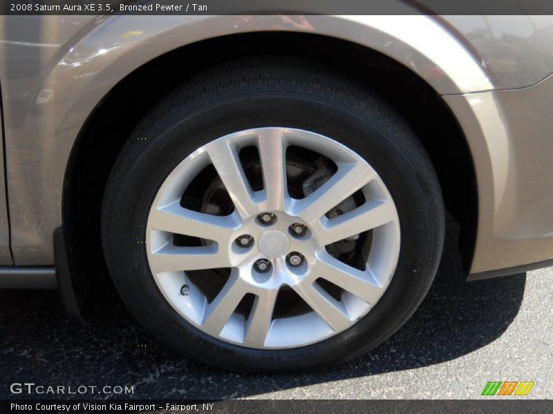 Bronzed Pewter / Tan 2008 Saturn Aura XE 3.5