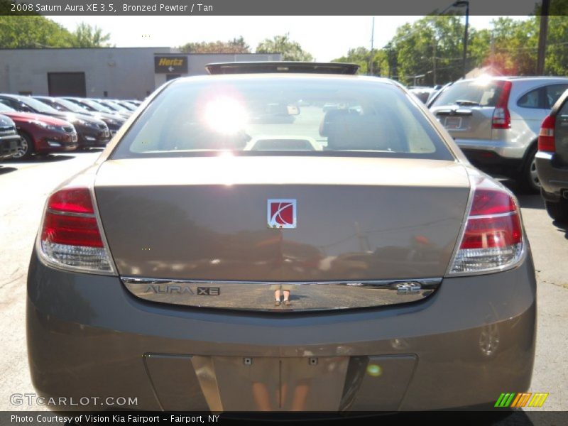 Bronzed Pewter / Tan 2008 Saturn Aura XE 3.5
