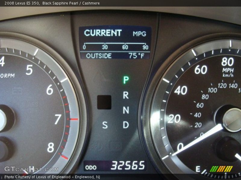 Black Sapphire Pearl / Cashmere 2008 Lexus ES 350
