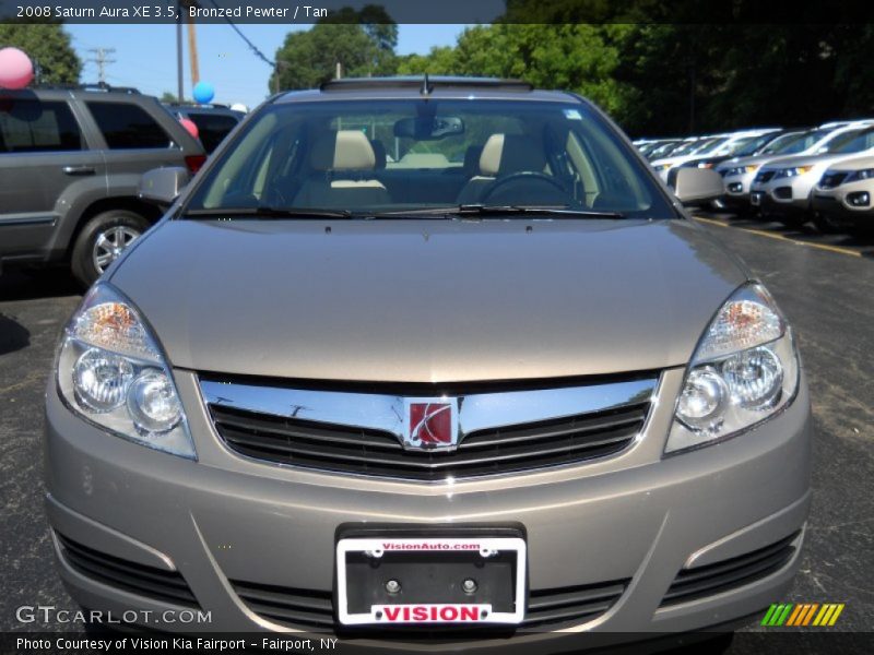Bronzed Pewter / Tan 2008 Saturn Aura XE 3.5