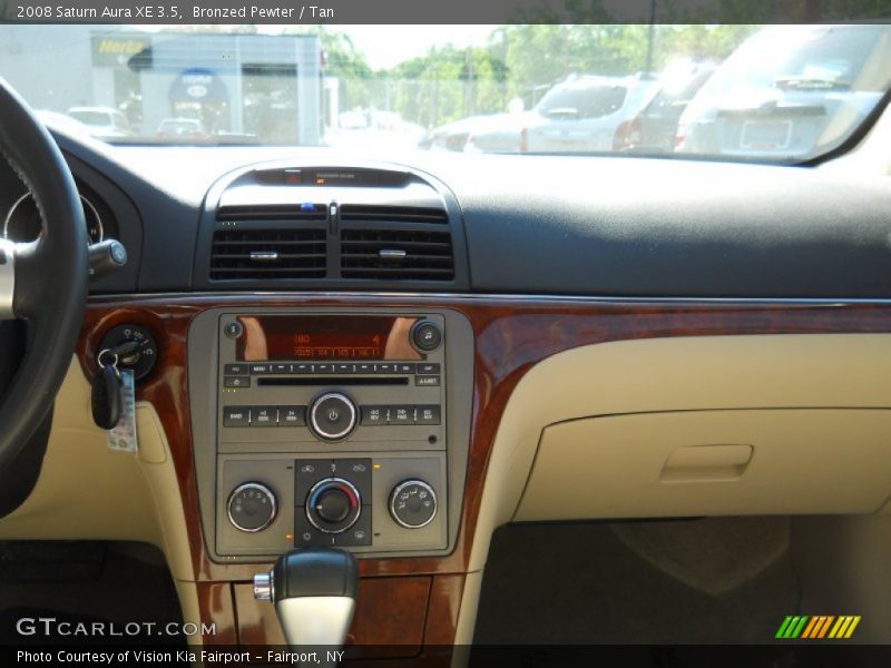 Bronzed Pewter / Tan 2008 Saturn Aura XE 3.5