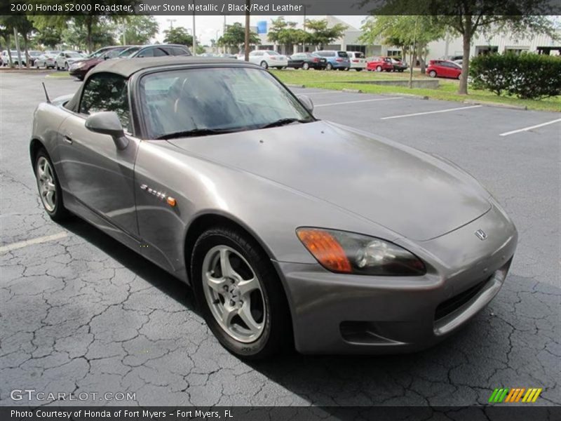 Silver Stone Metallic / Black/Red Leather 2000 Honda S2000 Roadster