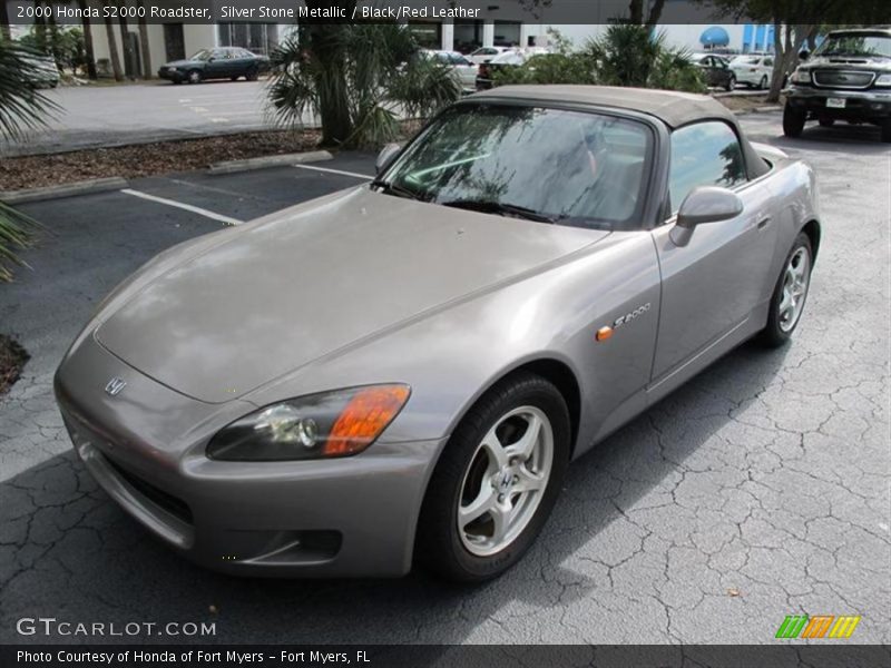 Silver Stone Metallic / Black/Red Leather 2000 Honda S2000 Roadster