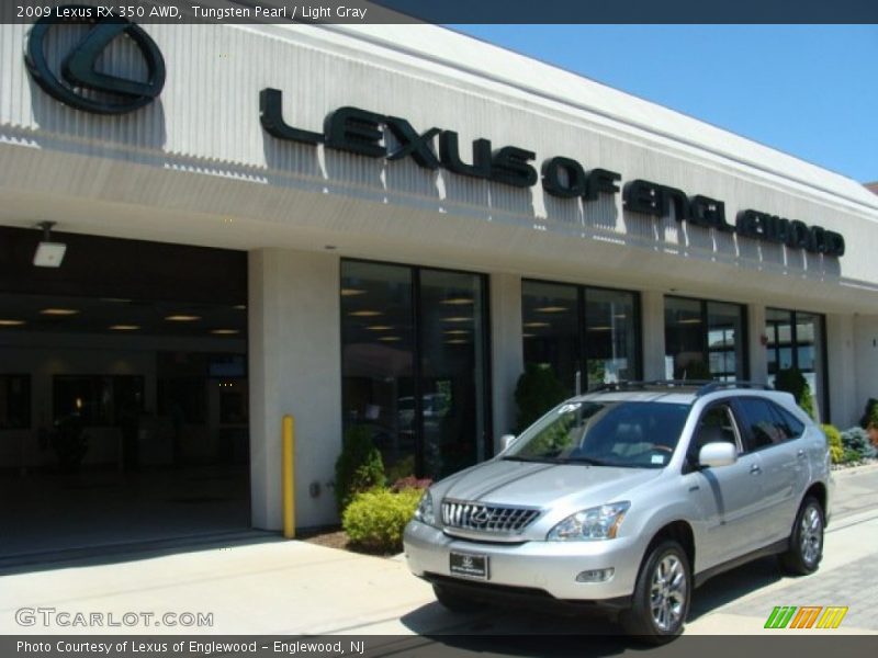Tungsten Pearl / Light Gray 2009 Lexus RX 350 AWD
