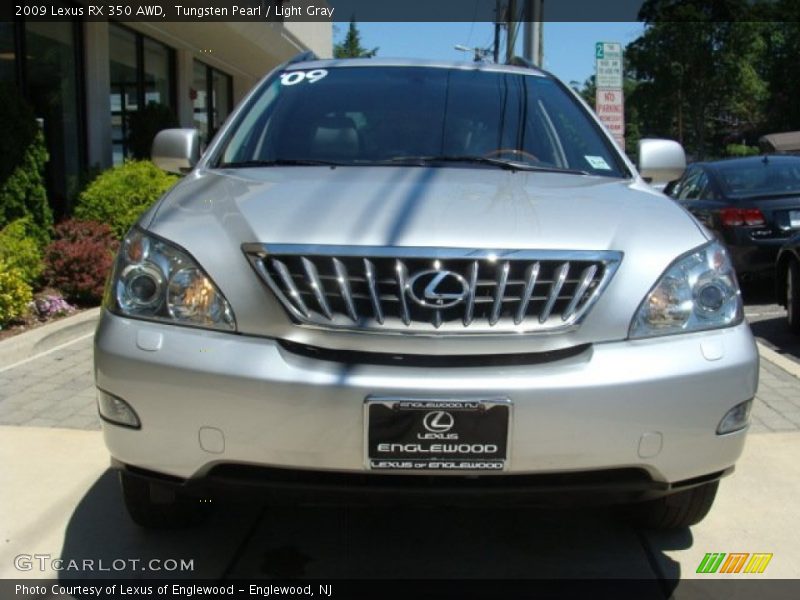 Tungsten Pearl / Light Gray 2009 Lexus RX 350 AWD