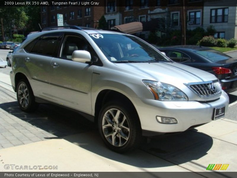 Tungsten Pearl / Light Gray 2009 Lexus RX 350 AWD