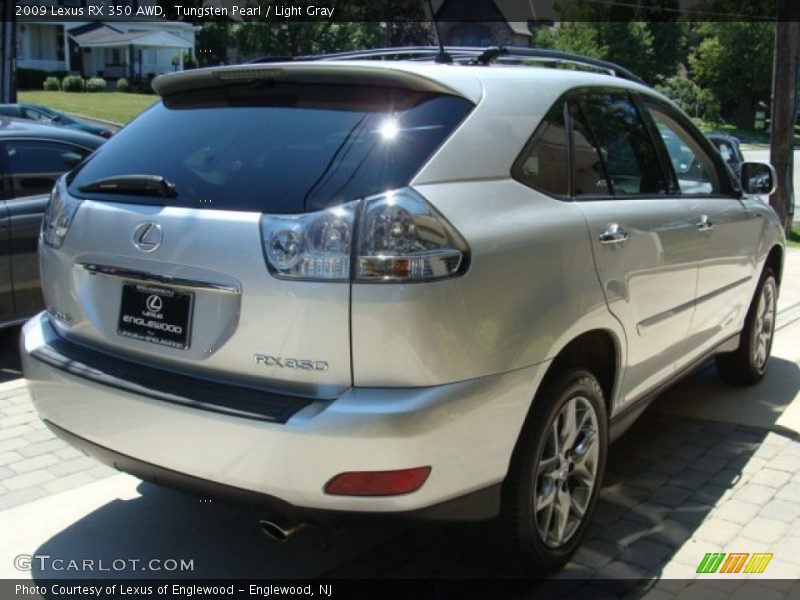 Tungsten Pearl / Light Gray 2009 Lexus RX 350 AWD