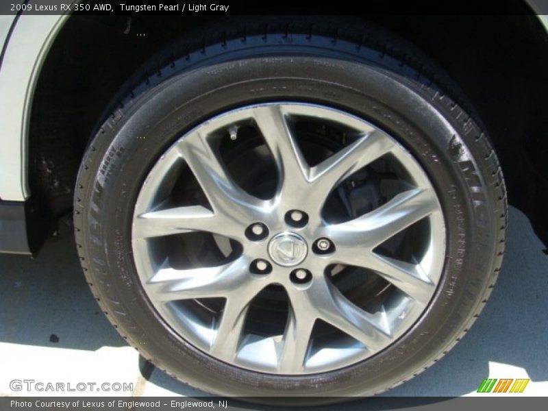 Tungsten Pearl / Light Gray 2009 Lexus RX 350 AWD